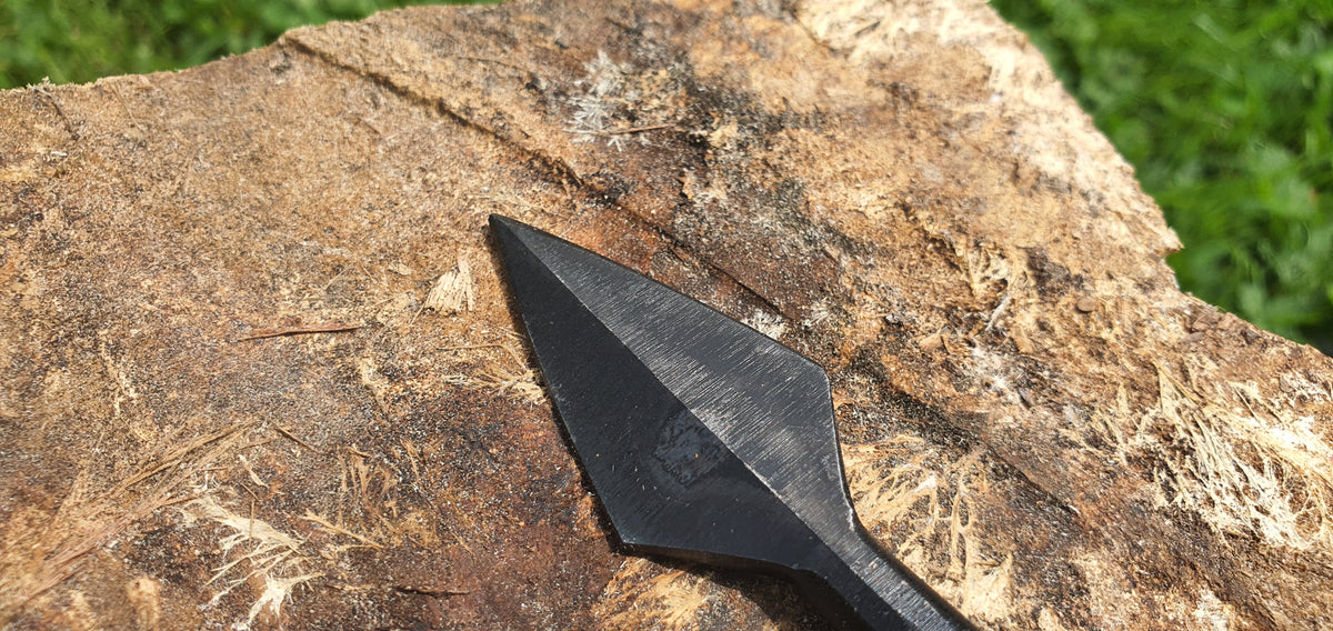 Traditional Saxon Carbon Steel Handmade broadhead (x3) Saxon Archery