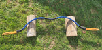 Blue Leather-bound Hungarian horsebow - 30lb draw weight
