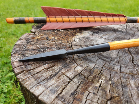 Bodkin Carbon Steel Point Longbow arrows (29 inches)