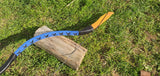 Blue Leather-bound Hungarian horsebow - 30lb draw weight
