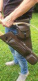 Premium leather quiver - 3 Accessory pockets