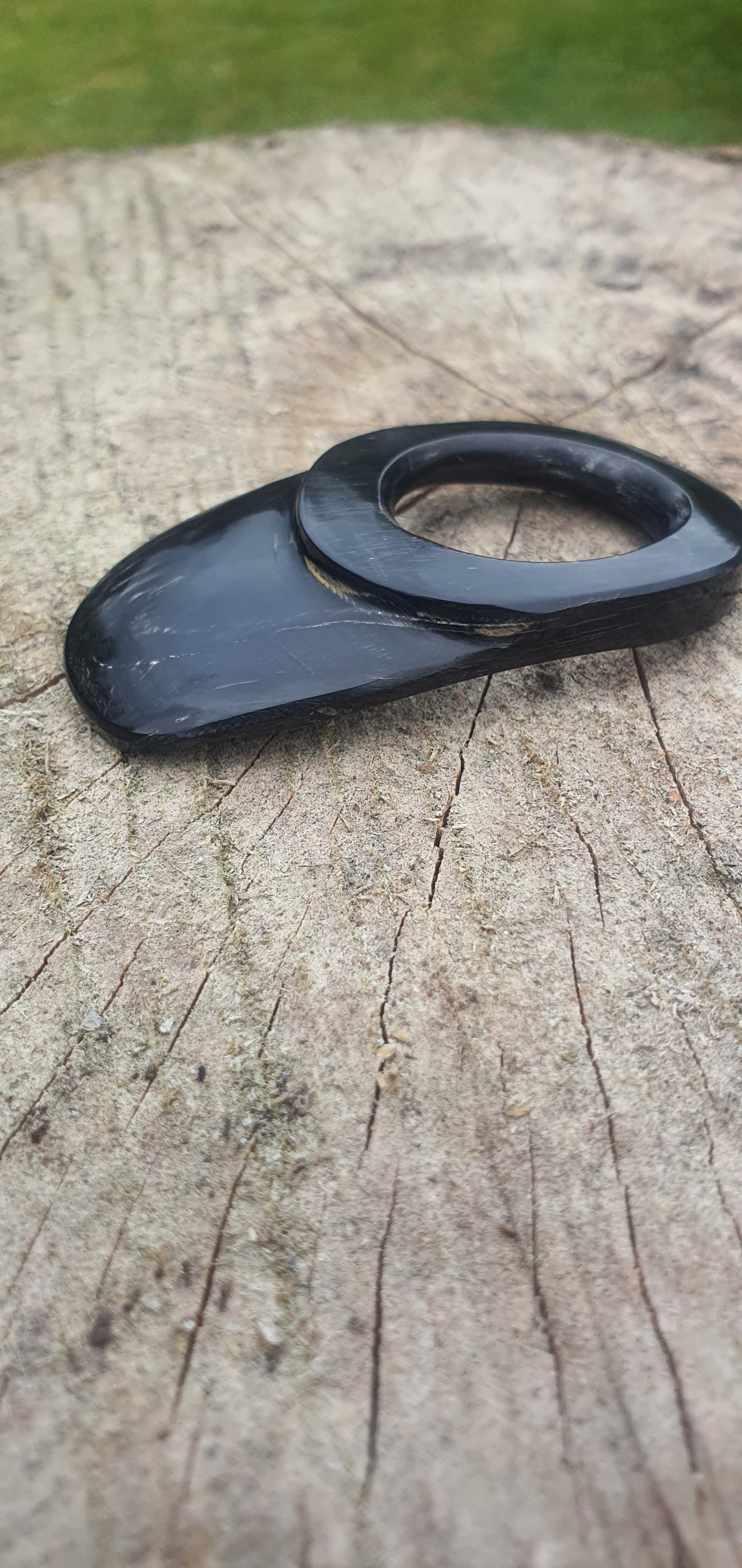 Archery thumb ring - Ox horn