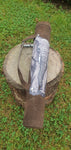 Leather tube quiver with elephant print (Waist hang style)
