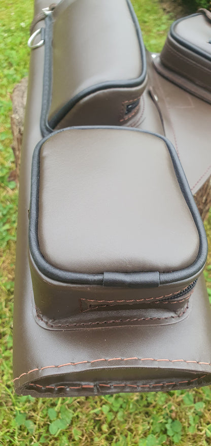 Premium leather quiver - 3 Accessory pockets