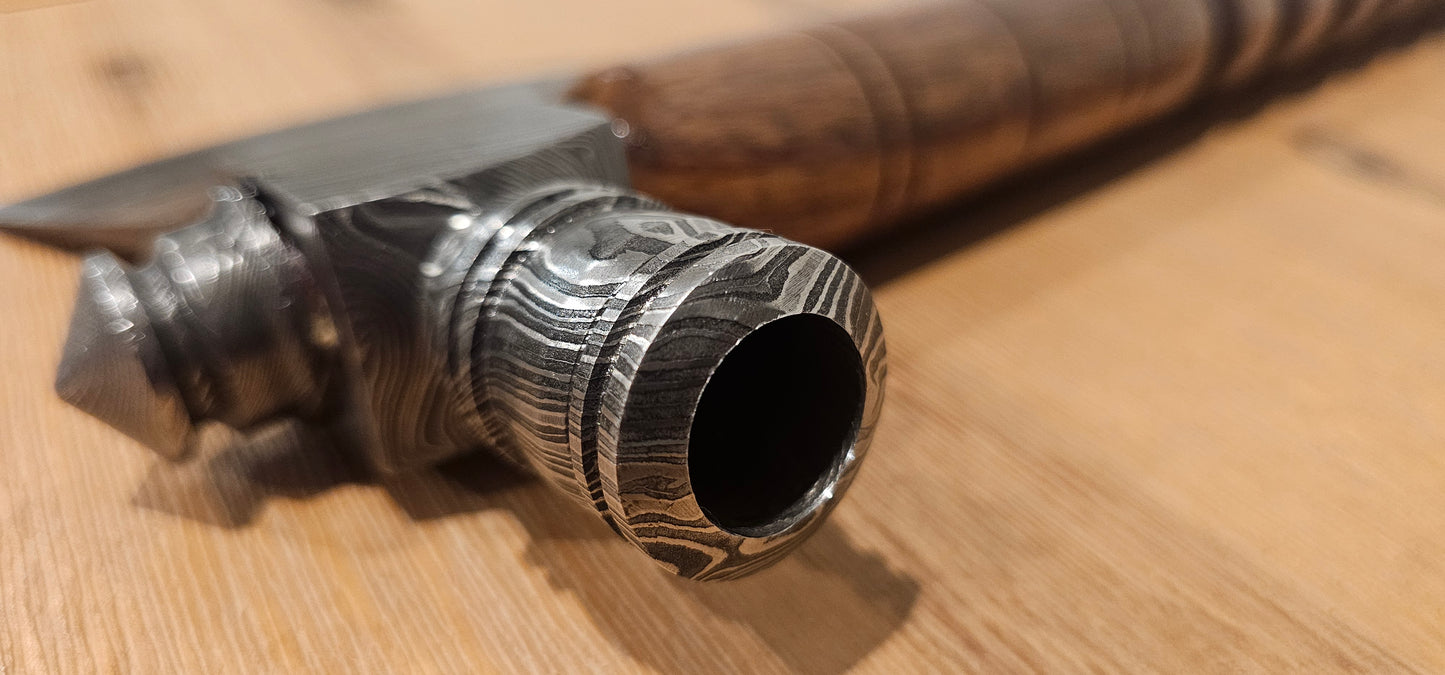 'Ajax' - Damascus steel warhammer