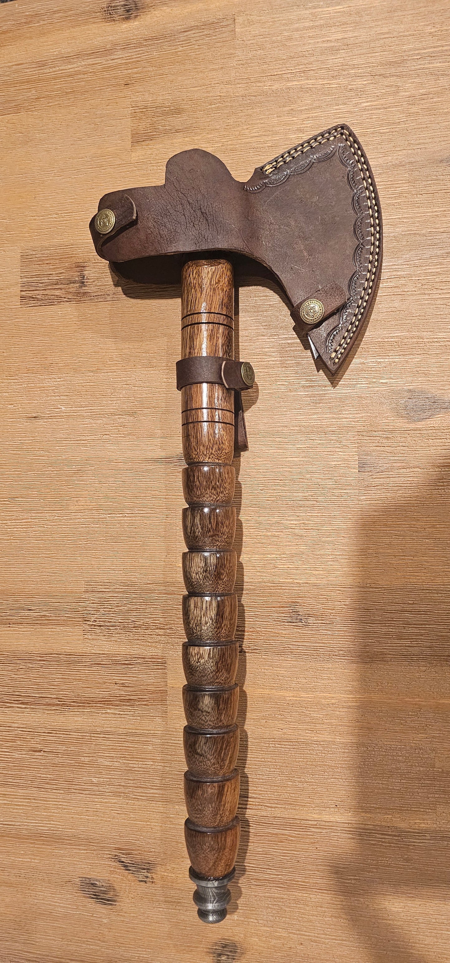 'Ajax' - Damascus steel warhammer