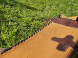 Traditional Leather quiver - Brown cross (Over the shoulder)